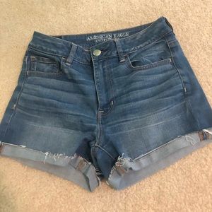 American Eagle Super Stretch Hi-Rise Jean Shorts